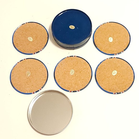 VANCOUVER CANUCKS NHL Coaster Tin Set of 6 BNIP - Picture 2 of 3